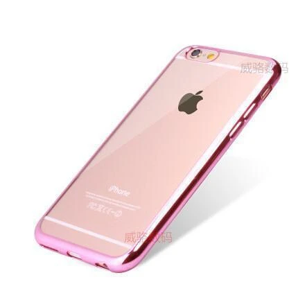 IPHONE 6 CLEAR BACK COLOUR BUMPER ROSE PINK